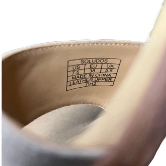 Soludos Capri mid ankle strap block wicker heel!🔥🔥 size 7.5 NEW IN BOX🔥 - Picture 9 of 12